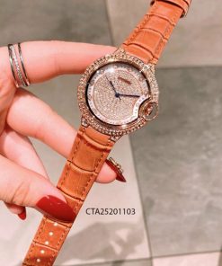 Đồng hồ nữ cartier dây cam hồng giá rẻ