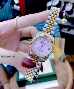 Đồng Hồ Rolex DATEJUST nữ dây vàng mặt hồng cao cấp