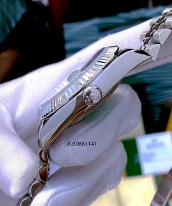 Đồng hồ cặp Rolex máy cơ nam, nữ dây thép không gỉ mẫu 2021