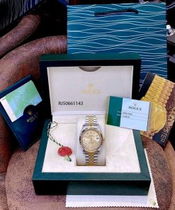Đồng hồ Rolex DATEJUST nam dây demi thép không gỉ mẫu 2021