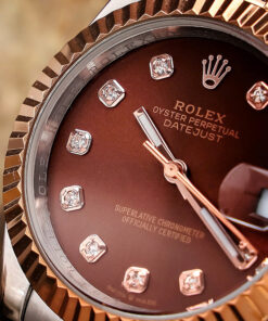 Đồng hồ Rolex dây thép không gỉ máy pin Nhật viền trơn