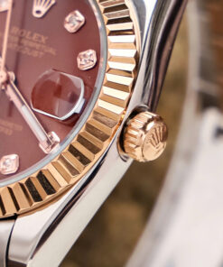 Đồng hồ Rolex dây thép không gỉ máy pin Nhật viền trơn