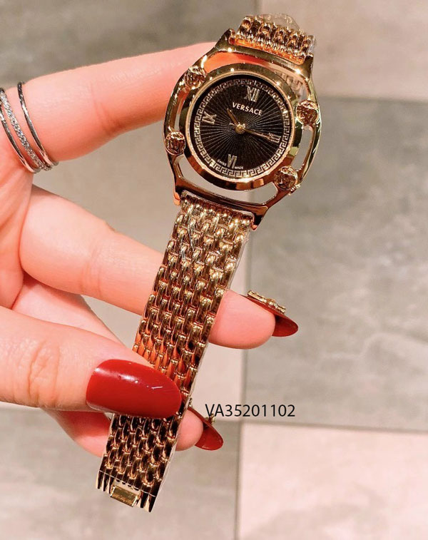 Đồng hồ Versace nữ dây kim loại vàng giá rẻ