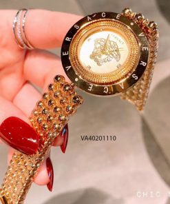 Đồng hồ versace nữ dây bi mặt xoay giá rẻ