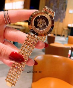 Đồng hồ versace nữ dây bi mặt xoay giá rẻ