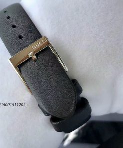 Đồng hồ Gucci Women's Diamantissima dây da đen cao cấp