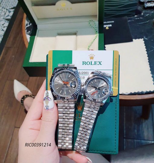Đồng hồ Cặp Rolex Cơ dây thép không gỉ cao cấp