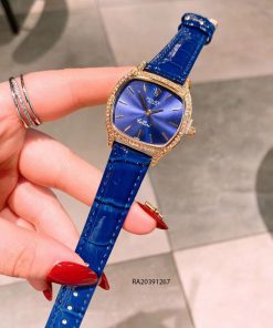 đồng hồ rolex nữ dây da xanh