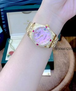đồng hồ đeo tay cơ nữ rolex oyster perpetual datejust gold giá rẻ