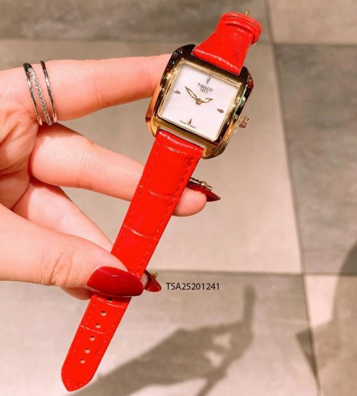 đồng hồ nữ tissot đỏ giá rẻ