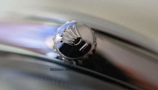Đồng hồ Rolex Oyster nữ chạy cơ Automatic bạc mặt xanh cao cấp