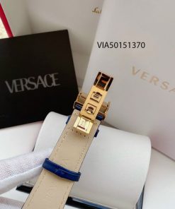 Đồng Hồ Cặp Versace Versace V-Race và Daphnis dây da màu xanh cao cấp