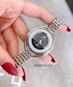 Đồng hồ nữ Swarovski dòng Crystalline Oval dây kim loại