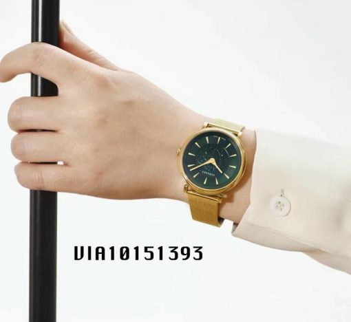 Đồng hồ Versace V-Circle Medusa 2021 dây lưới không gỉ