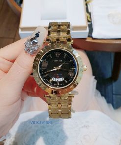 Đồng hồ Nam Versace dây kim loại vàng giá rẻ
