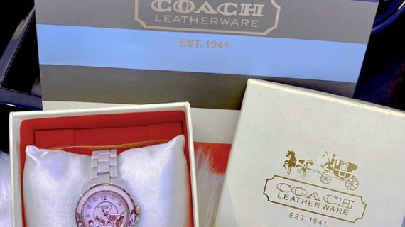 Đồng hồ nữ Coach Reston Blush Ceramic Bracelet cao cấp
