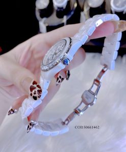 Đồng hồ nữ Coach Reston Blush Ceramic Bracelet mặt trắng