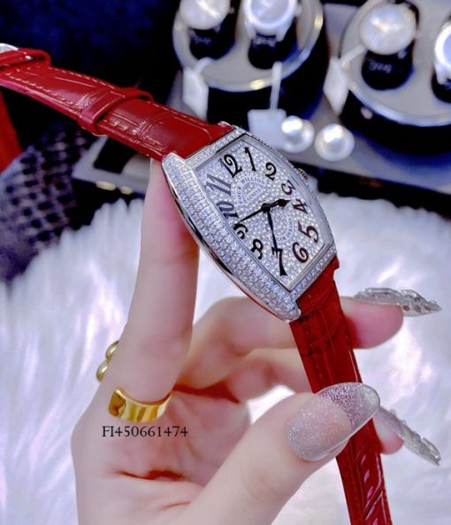 Đồng hồ nữ Four Million phiên bản Franck Muller dây đỏ