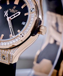 Đồng hồ nữ hublot Geneve 582888 big bang Viền Vàng Full đá cao cấp