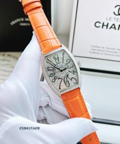 Đồng hồ Franck Muller nữ dây cam máy pin nhật viền đính full đá