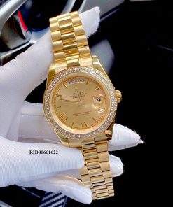 Đồng hồ nam Rolex Day-Date Automatic dây mạ vàng pvd cao cấp