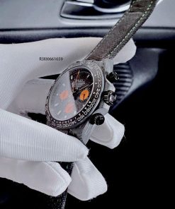 Đồng hồ Nam Rolex Oyster Perpetual máy pin dây đeo sợ Carbon cao cấp