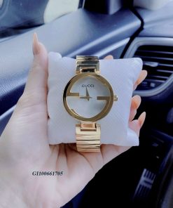 Đồng hồ Nữ Gucci Interlocking Quarzt Nhật mặt trắng 37mm