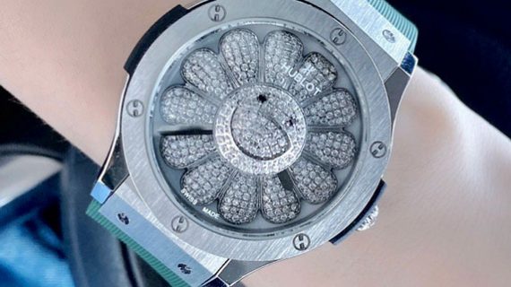 Đồng hồ Nữ Hublot Big Bang mặt hoa hướng dương 37mm
