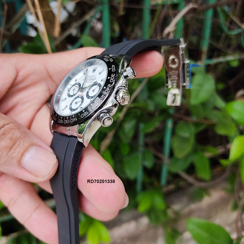 Đồng Hồ Rolex Nam máy pin chạy 6 kim dây cao su giá rẻ