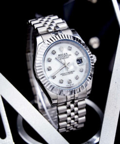 Đồng Hồ Nam Nữ Rolex DATEJUST máy Pin Nhật dây thép không gỉ cao cấp