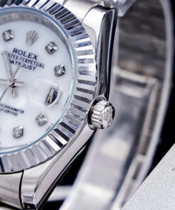 Đồng Hồ Nam Nữ Rolex DATEJUST máy Pin Nhật dây thép không gỉ cao cấp