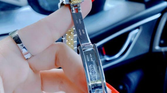 Đồng Hồ Rolex nữ Datejust viền trơn dây demi máy pin Nhật