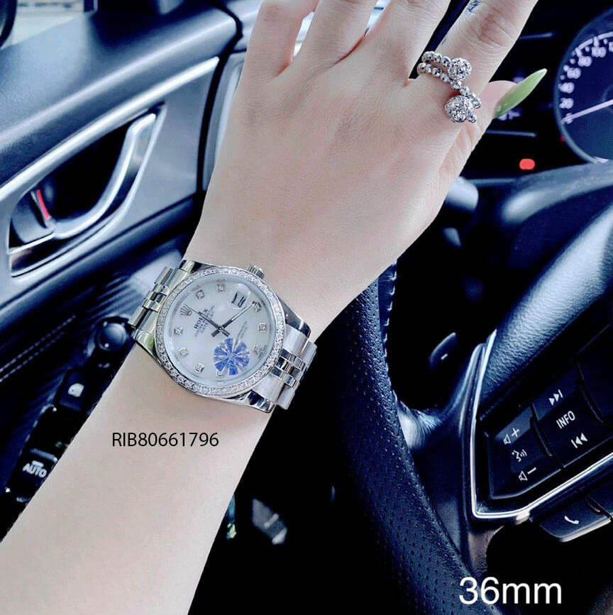 Đồng hồ  Rolex Lady Datejust Automatic dây thép không gỉ bạc
