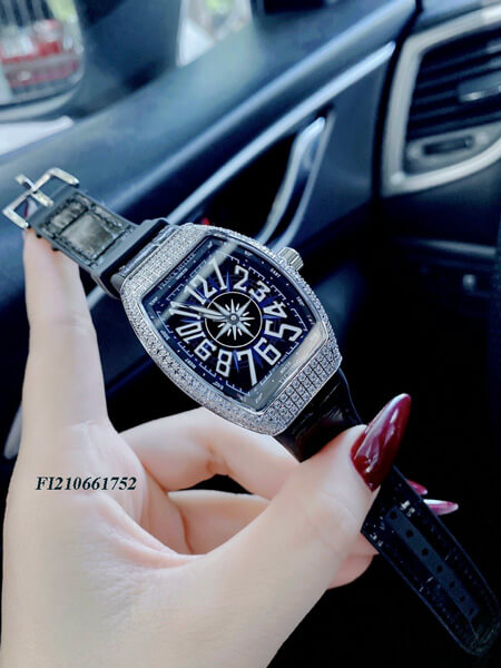Đồng hồ nữ Franck muller V32 Stell Custom cao cấp màu đen