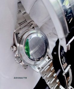 Đồng hồ nam Rolex Daytona Automatic Nhật màu bạc mặt đen
