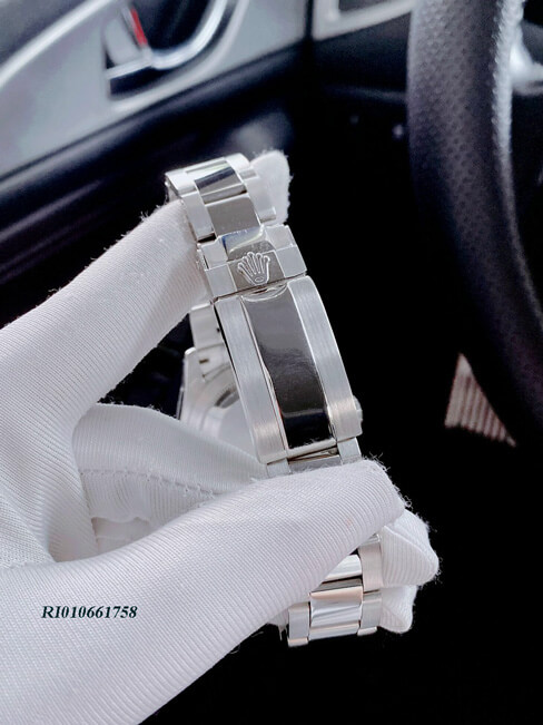 Đồng hồ nam Rolex Daytona Automatic Nhật màu bạc mặt đen