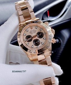 Đồng hồ nam Rolex Daytona Automatic Nhật rose gold mặt hồng
