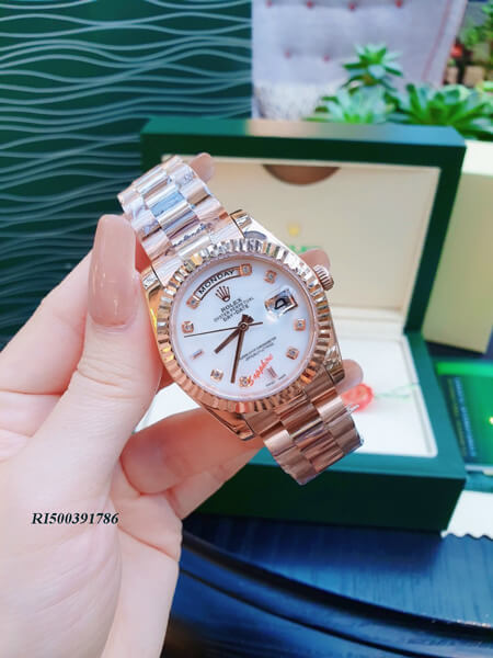 Đồng hồ nam Rolex Day-Date Automatic dây hồng