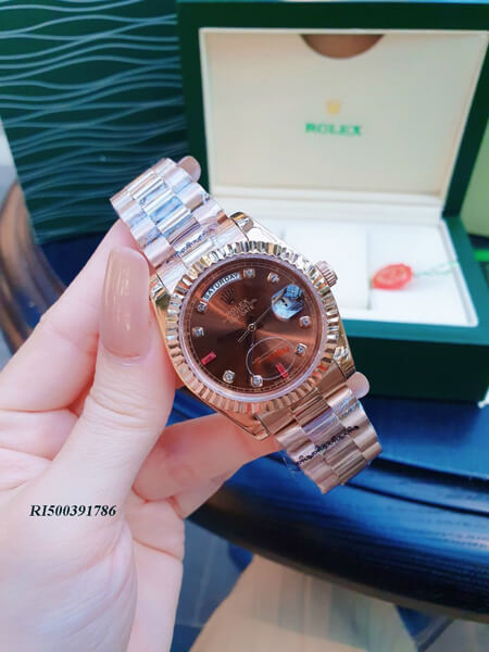 Đồng hồ nam Rolex Day-Date Automatic nâu