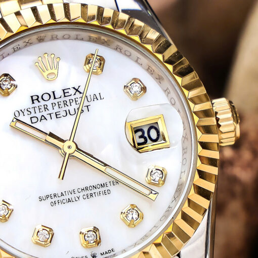 Đồng hồ nữ Rolex Lady Datejust viền trơn máy Pin Nhật cao cấp