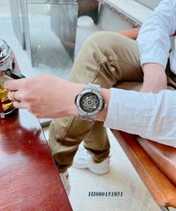 Đồng hồ đeo tay Hublot Nam Classic Big Bang Sang Bleu mặt xám cao cấp