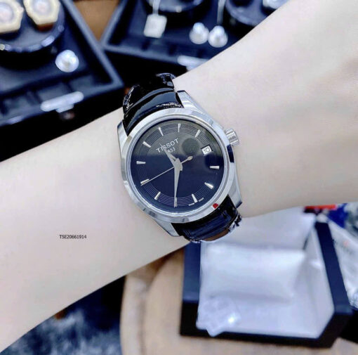 đồng hồ nữ Tissot 1853 dây màu đen cao cấp