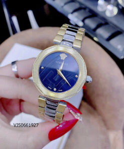 Đồng hồ Versace Ladies Idya Nữ dây thép không gỉ demi mặt xanh cao cấp