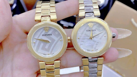 Đồng hồ Versace Ladies Idya Nữ dây thép không gỉ mặt trắng cao cấp
