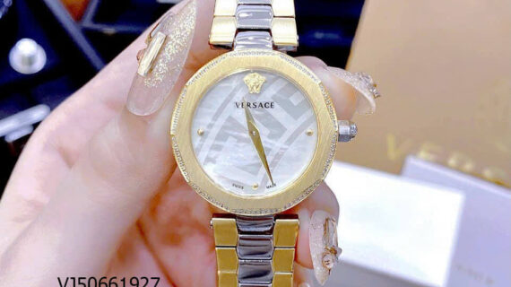 Đồng hồ Versace Ladies Idya Nữ dây thép không gỉ demi mặt trắng cao cấp