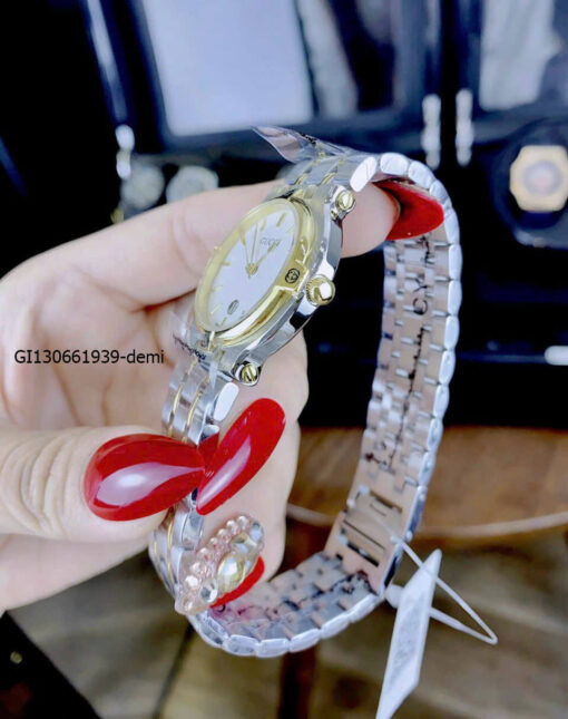 Đồng hồ Nữ Gucci Lady Quarzt Nhật thép không gỉ màu demi mặt trơn