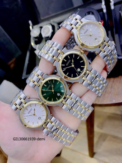 Đồng hồ Nữ Gucci Lady Quarzt Nhật thép không gỉ màu demi