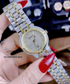 Đồng hồ Nữ Gucci Lady Quarzt Nhật thép không gỉ màu demi mặt nhám
