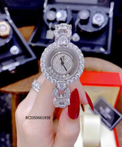 Đồng hồ Nữ Royal Crown đính đá dây đính hình trái tim trắng