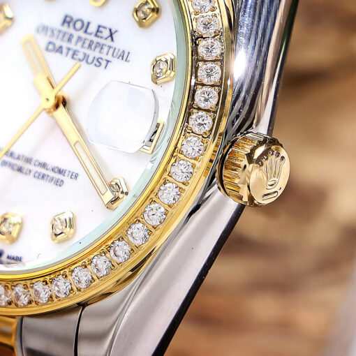 Đồng Hồ Rolex Lady Datejust máy pin Nhật dây demi vàng 36mm